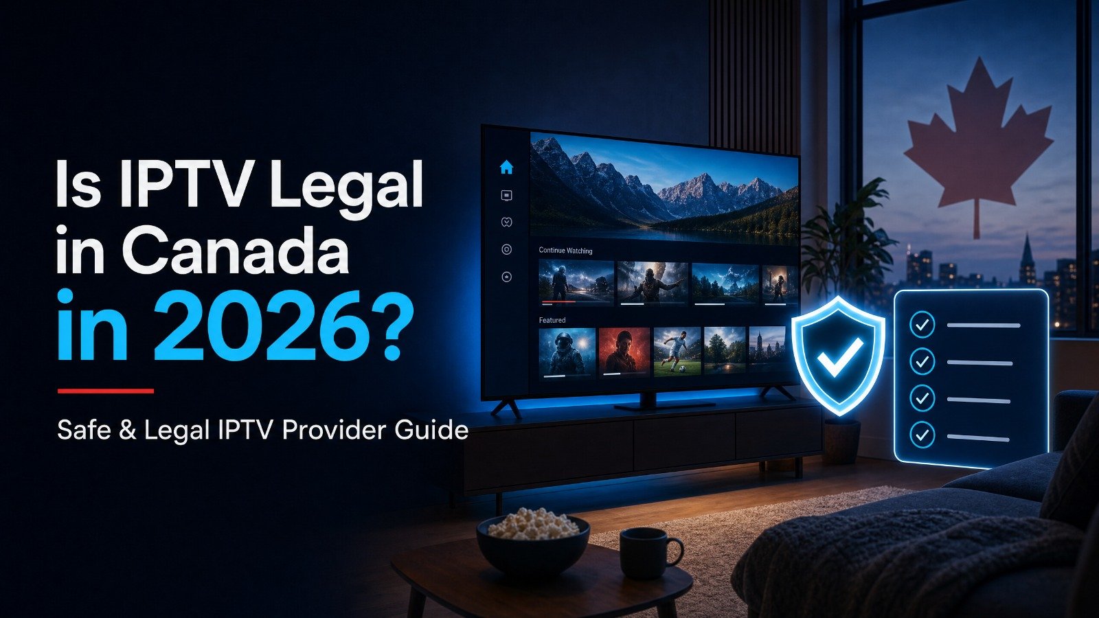 Is IPTV legal in Canada 2026 guide covering safe providers, scam warning signs and privacy setup