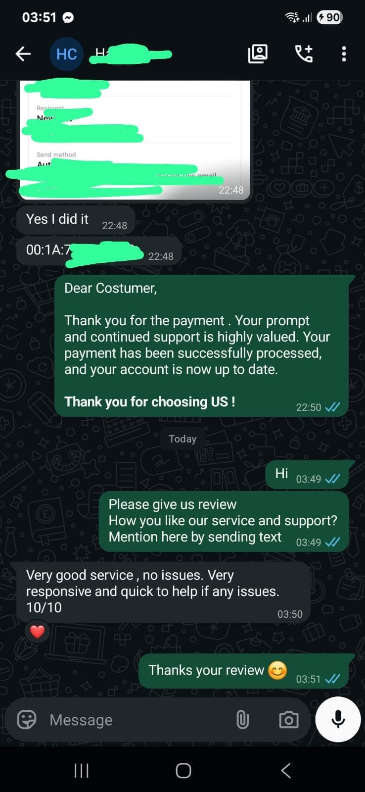 Client review screenshot 1