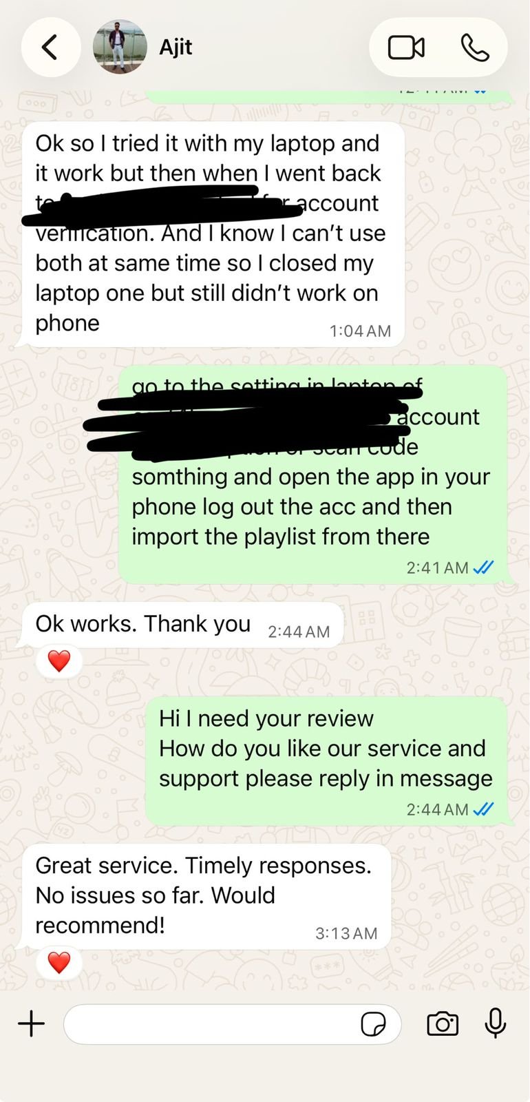 Client review screenshot 6